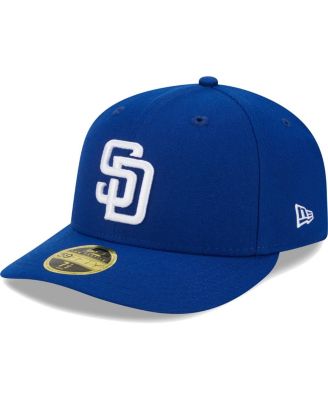 Men's Royal San Diego Padres White Logo&nbsp;Low Profile 59FIFTY Fitted Hat