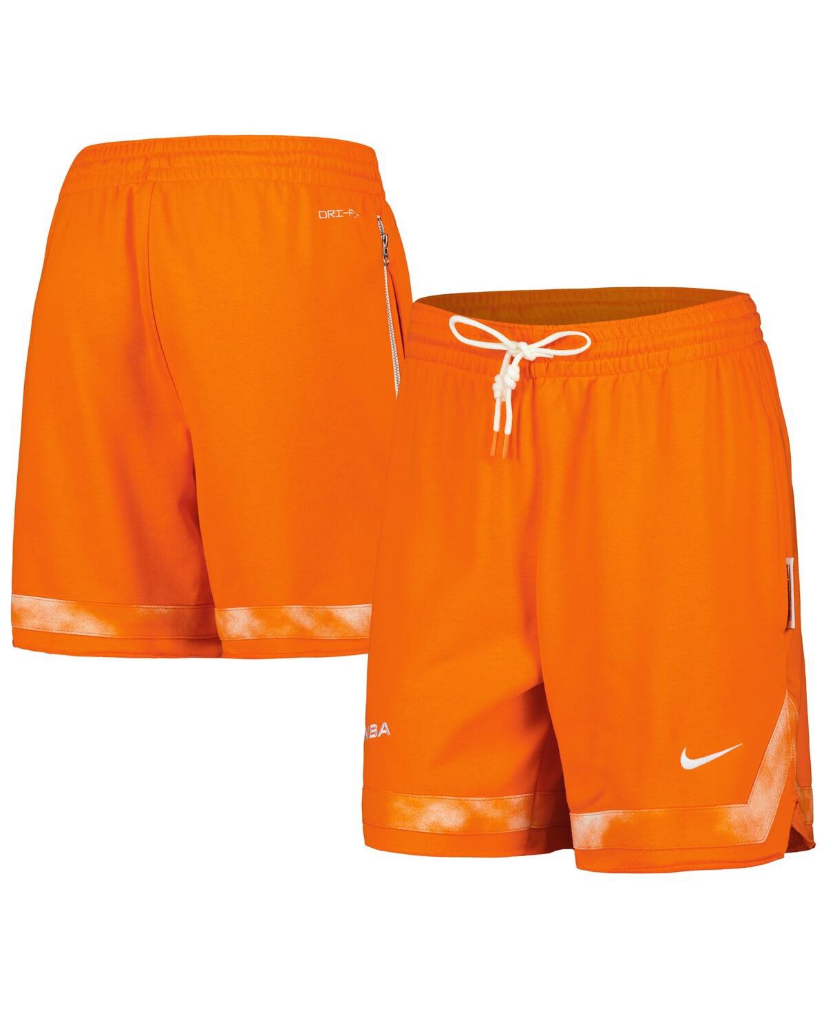 Nike Women's  Orange Wnba Jumpwoman Cloud Print Performance Shorts In Orange