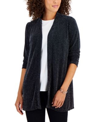 JM Collection Women's Solid-Color Open-Front Cardigan, Created for Macy ...