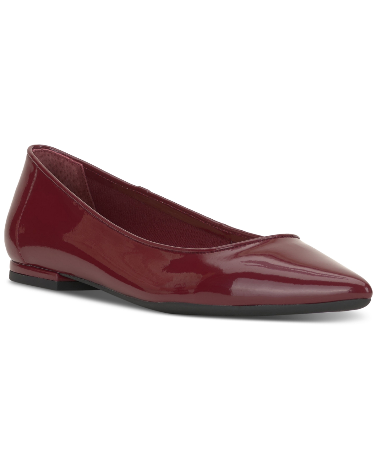 Shop Jessica Simpson Women's Cazzedy Pointed-toe Slip-on Flats In Malbec Faux Leather