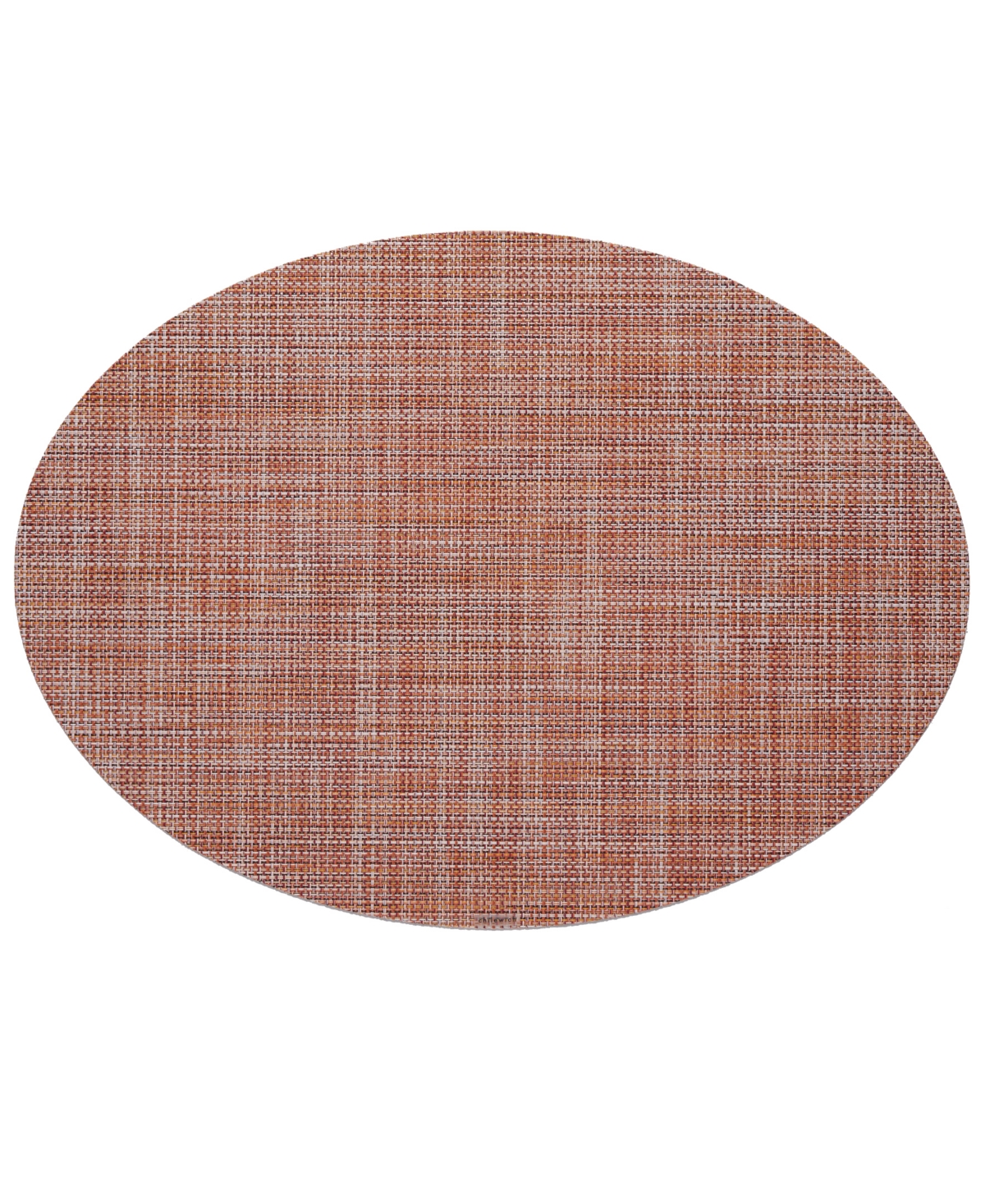 Chilewich Mini Basketweave Oval Placemat In Cinnamon