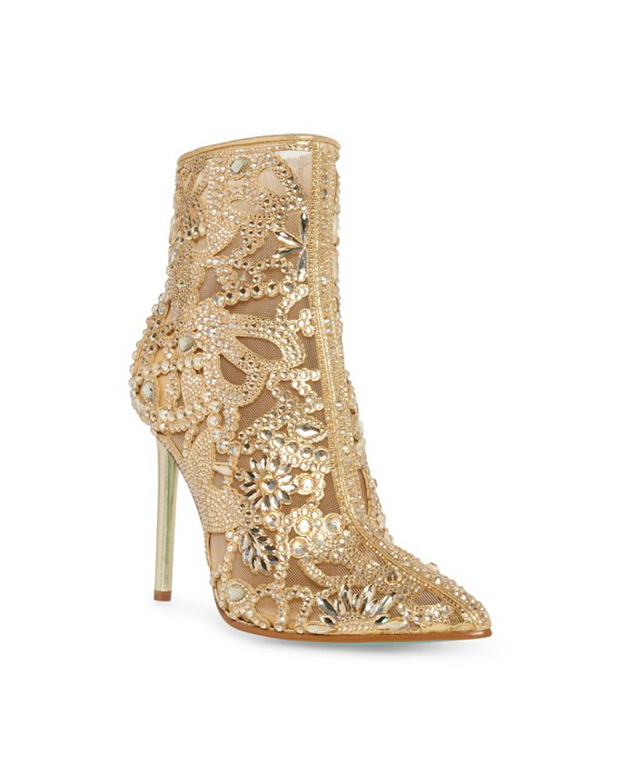 Betsey johnson rhinestone booties top
