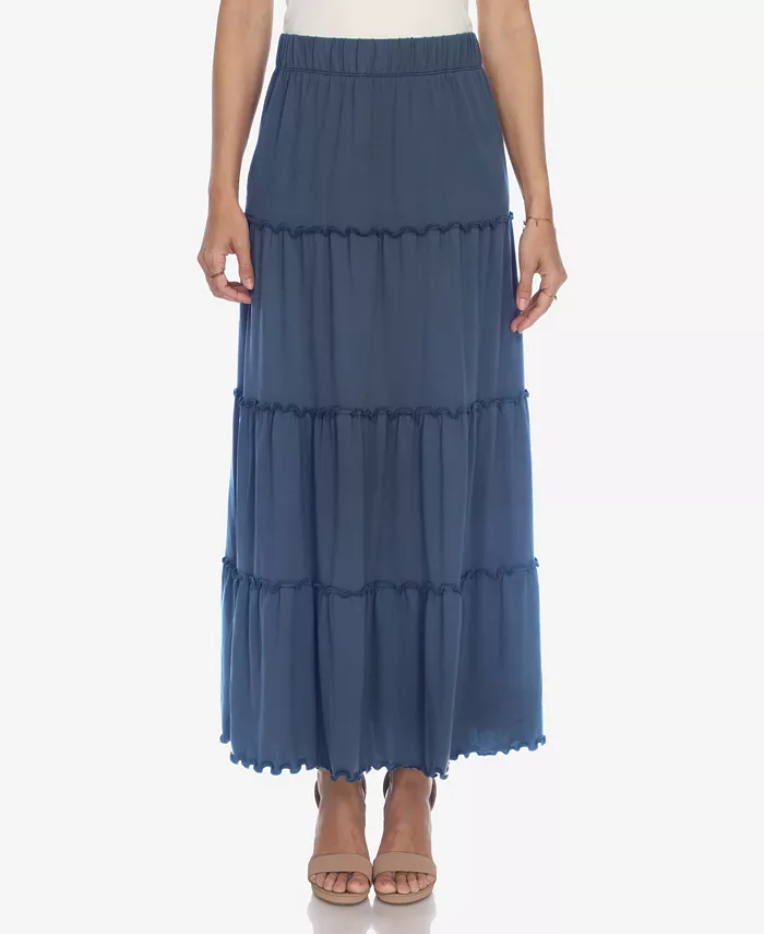Women's Tiered Maxi Skirt - thumbnail 9