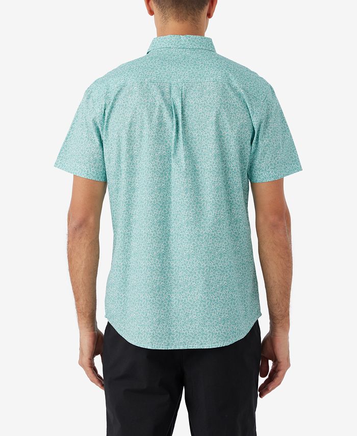O'Neill Men's Quiver Stretch Short Sleeve Modern Woven Shirt - Macy's
