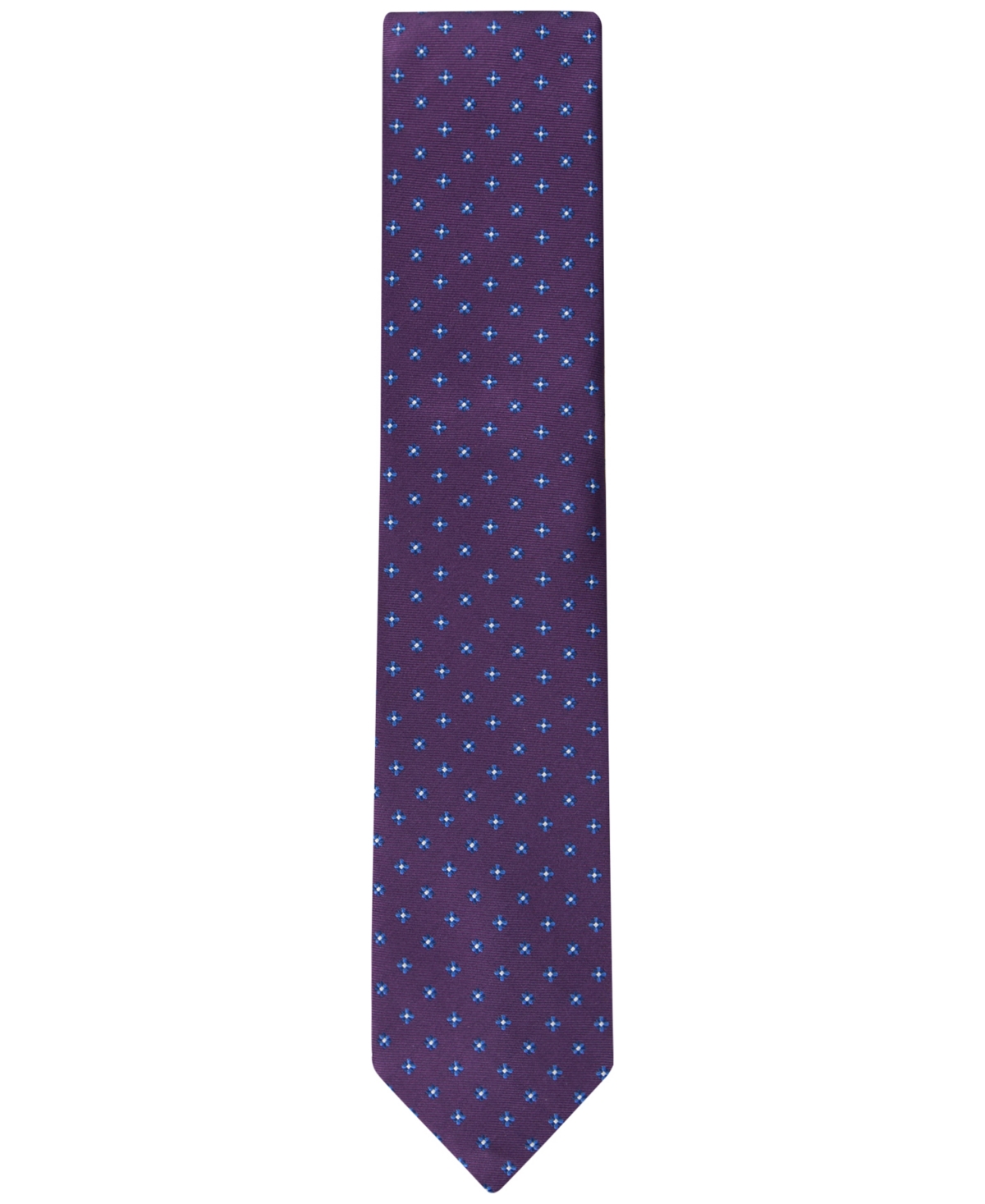 Shop Tommy Hilfiger Men's Twill Geo-print Tie In Purple