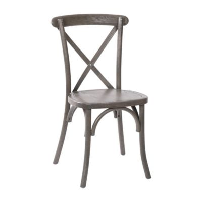 Bardstown  Single Piece Wooden Frame High Back X-Back Bistro Style Dining Chair