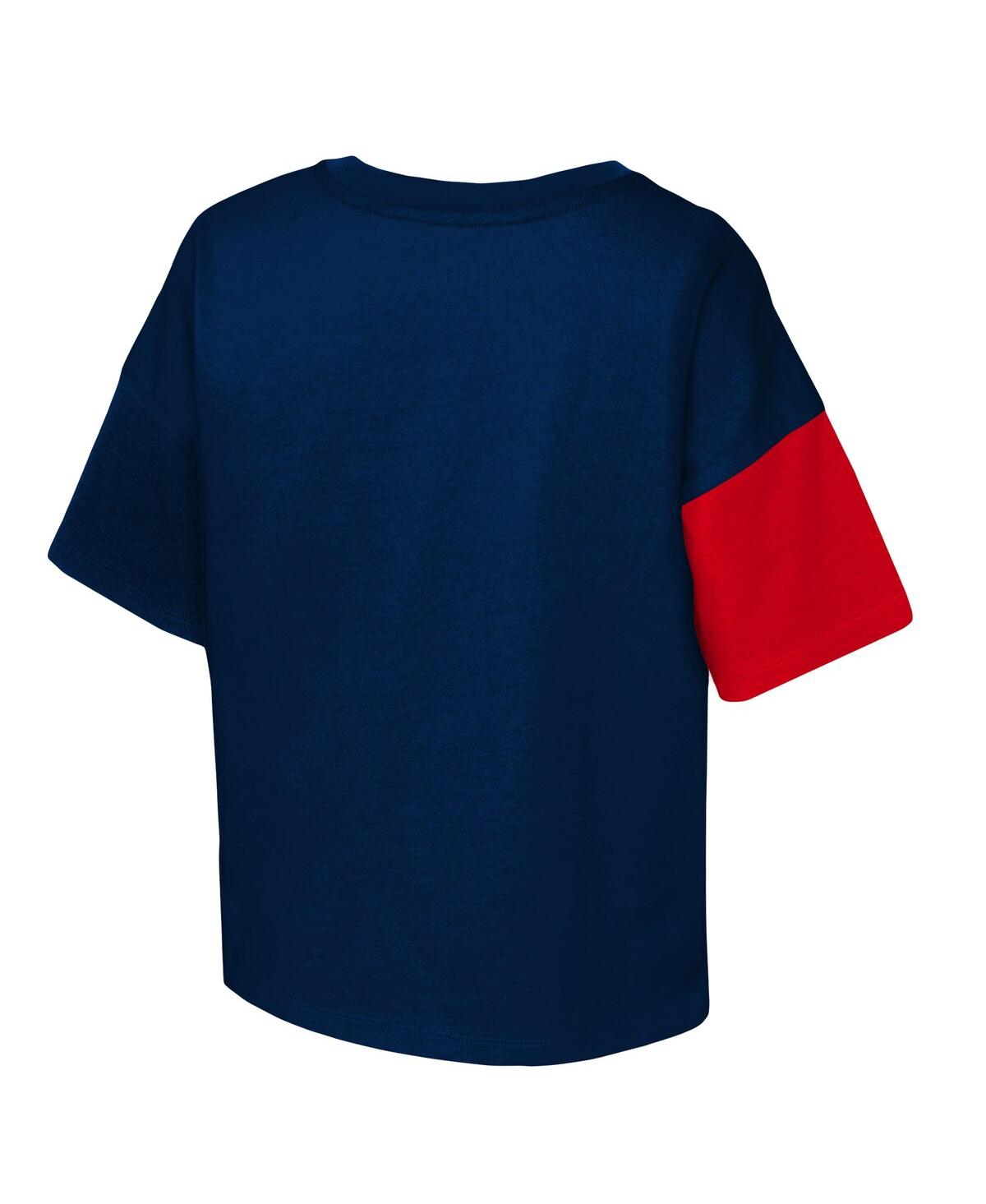 Big Girls Blue Uswnt Power Up T-shirt - Blue