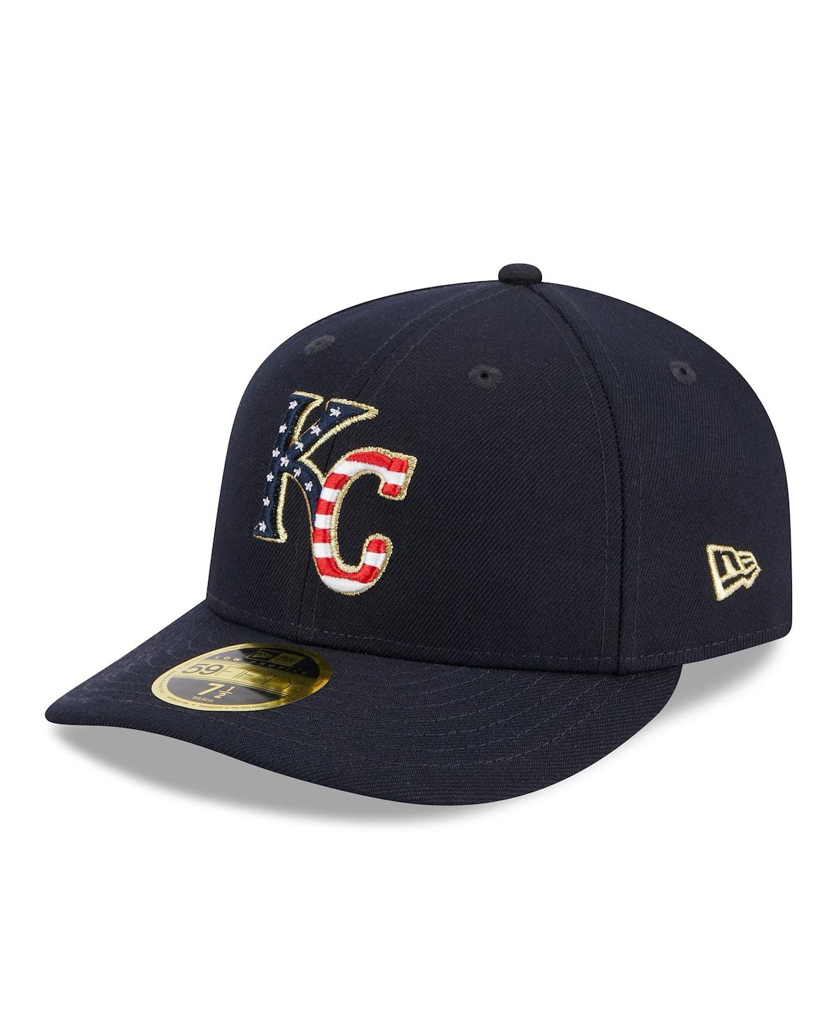 Shop New Era Men's  Navy Kansas City Royals 2023 Fourth Of July Low Profile 59fifty Fitted Hat