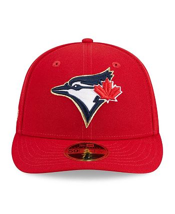 Lids Toronto Blue Jays New Era Low Profile 59FIFTY Fitted Hat - Scarlet
