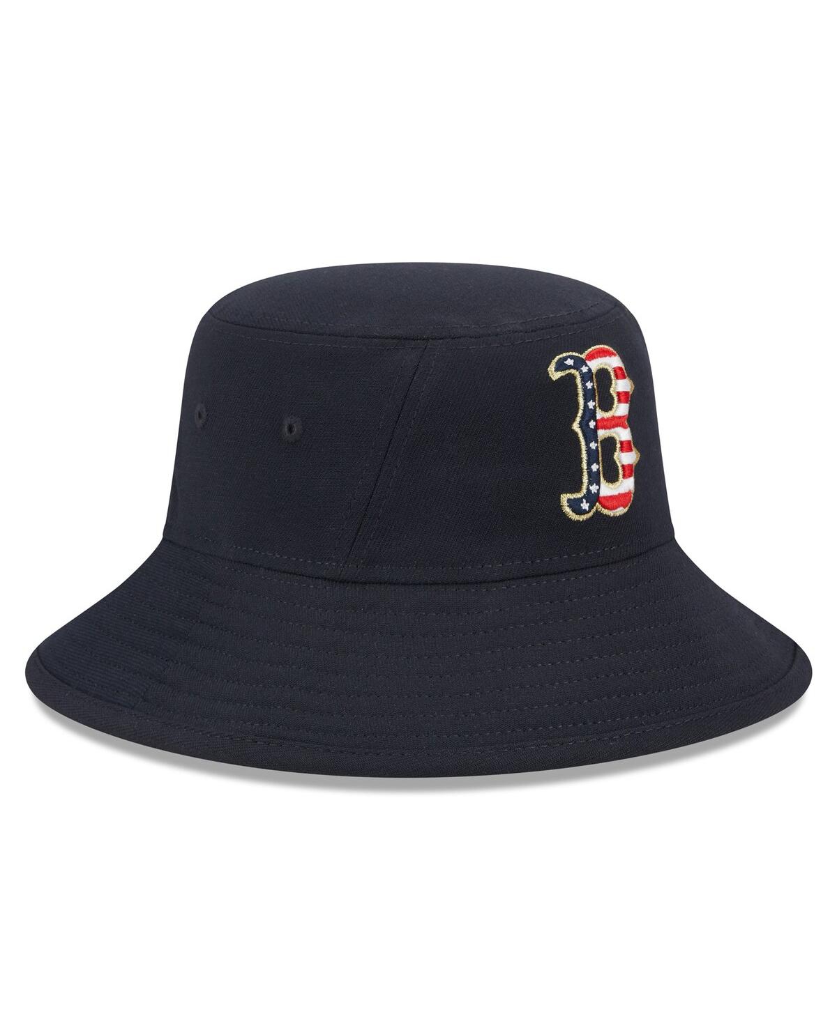 Shop New Era Men's  Navy Boston Red Sox 2023 Fourth Of July Bucket Hat
