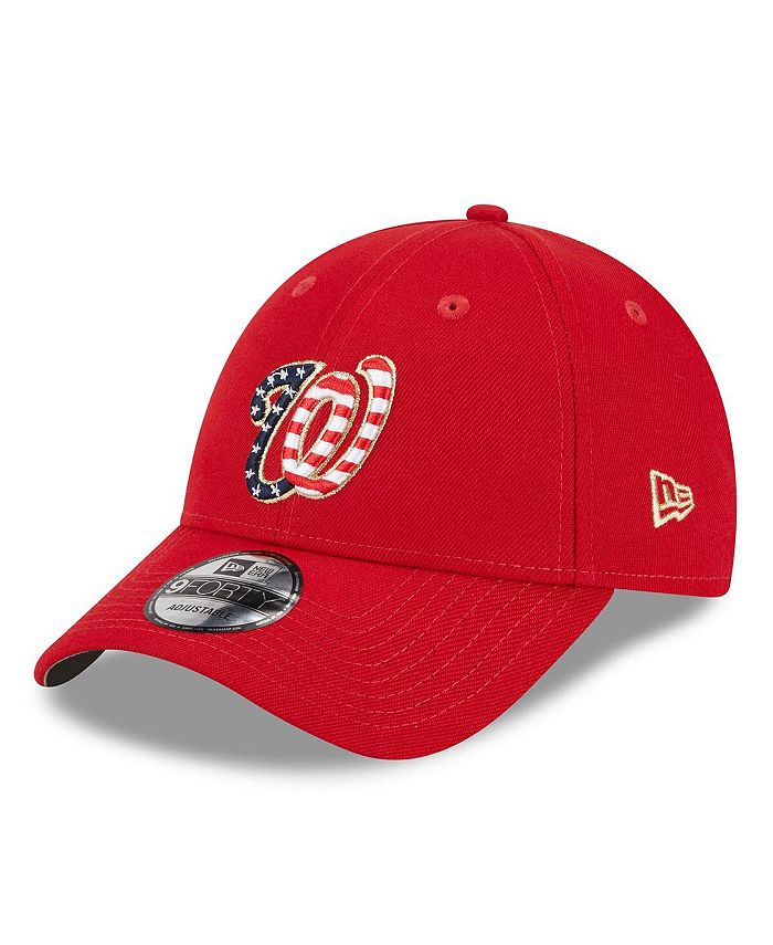 New Era Men's Red Washington Nationals 2023 Fourth of July 9FORTY ...