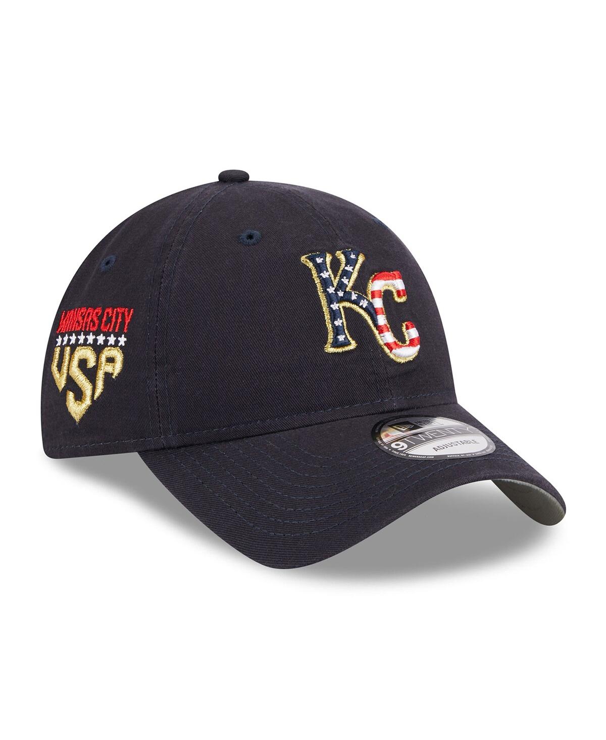 New Era Navy Kansas City Royals 2023 Fourth Of July 39thirty Flex Fit Hat In Navy