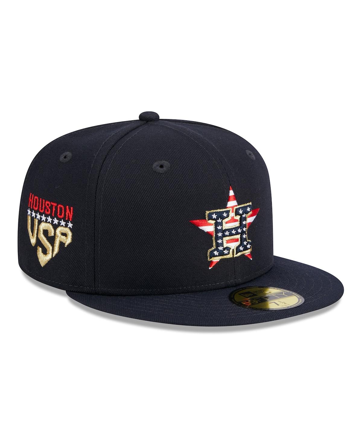 Shop New Era Men's  Navy Houston Astros 2023 Fourth Of July 59fifty Fitted Hat