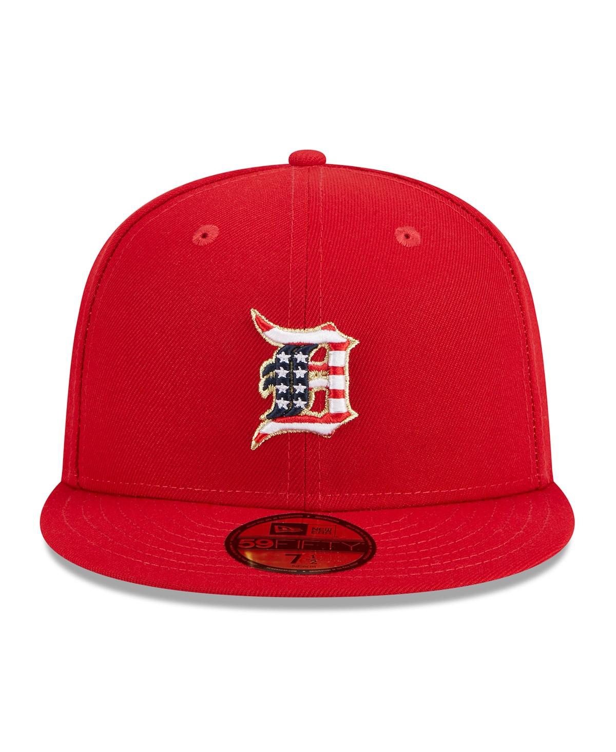 New Era Men's  Red Detroit Tigers 2023 Fourth Of July 9fifty Snapback Adjustable Hat In Red