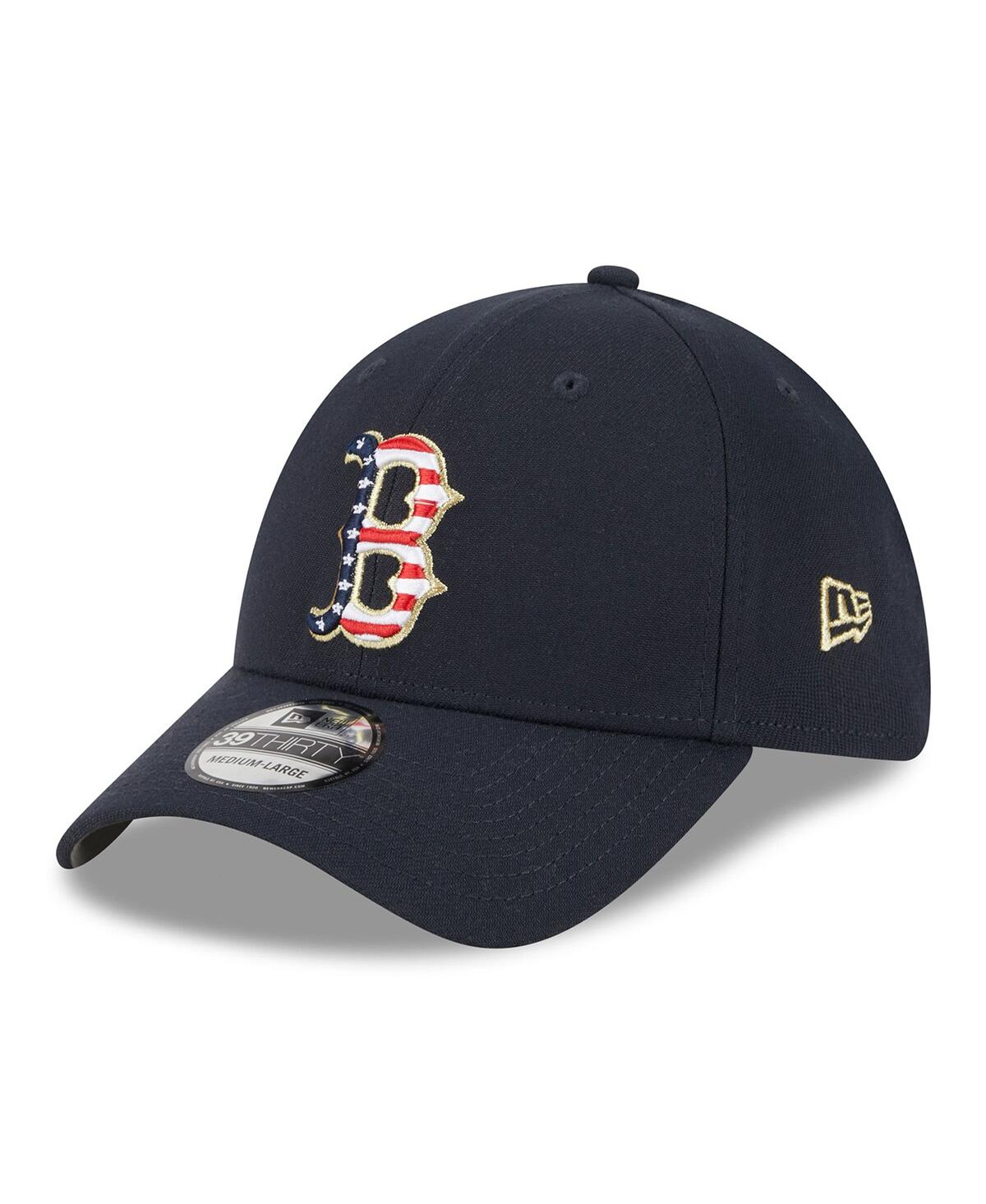 NEW ERA MEN'S NEW ERA NAVY BOSTON RED SOX 2023 FOURTH OF JULY 39THIRTY FLEX FIT HAT 