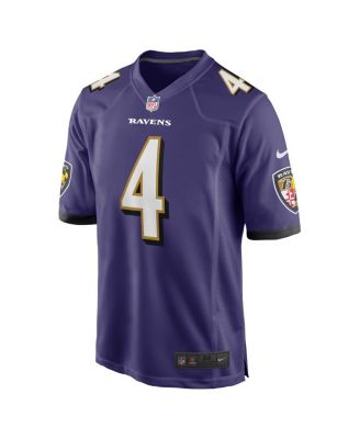 Men's Zay Flowers Purple Baltimore Ravens 2023 NFL Draft First Round Pick Game Jersey