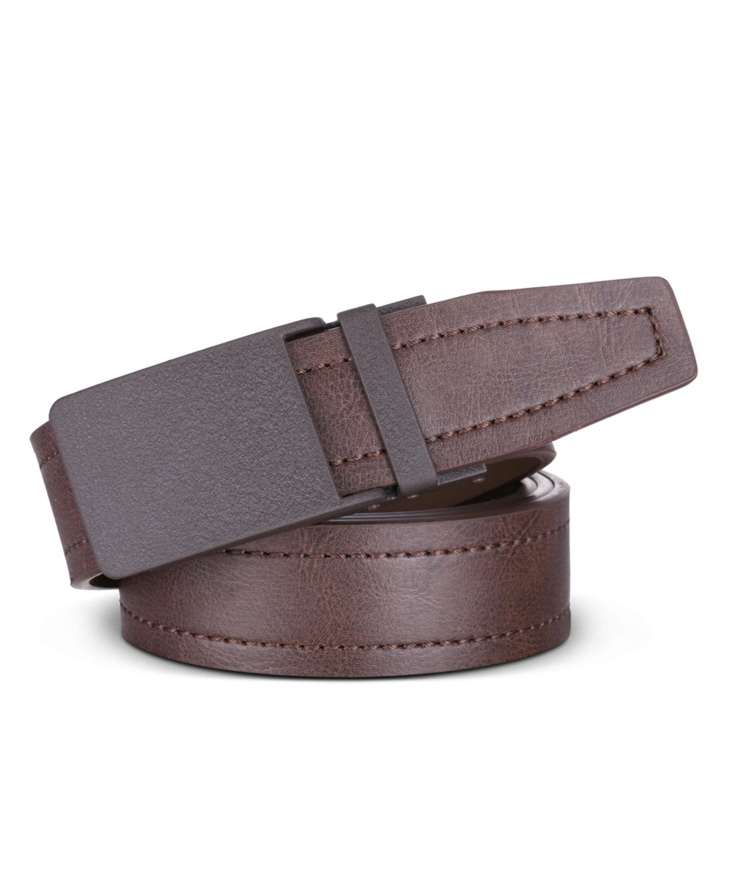 Мужской ремень Mio Marino Sandpaper Linxx Ratchet Belt, цвет: Кофейный — фото 2