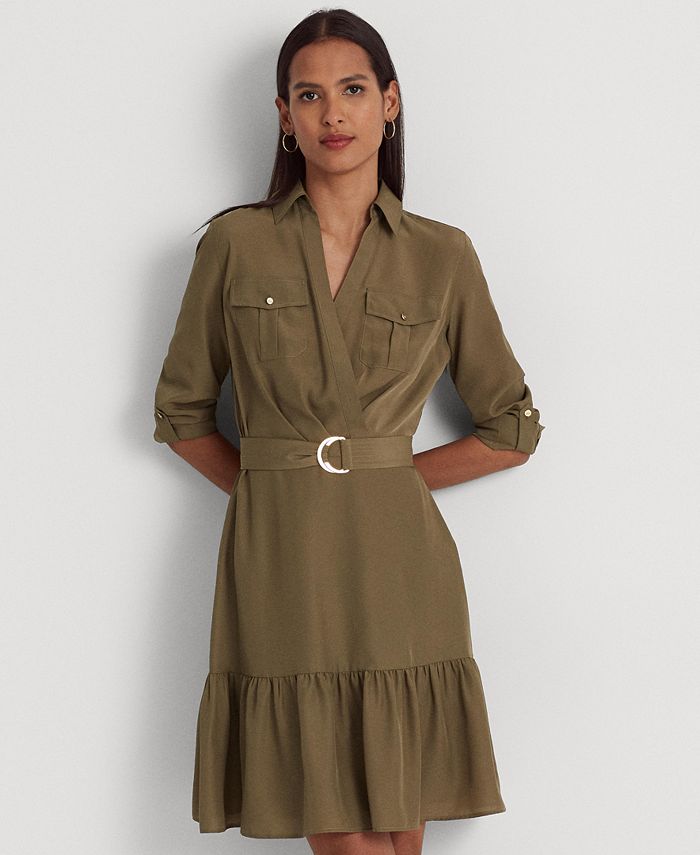 Polo ralph lauren crepe shirtdress store