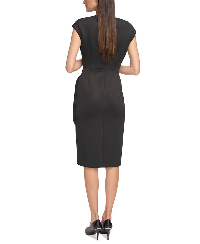 Calvin Klein Women's Side-Tie Sheath Dress - Macy's