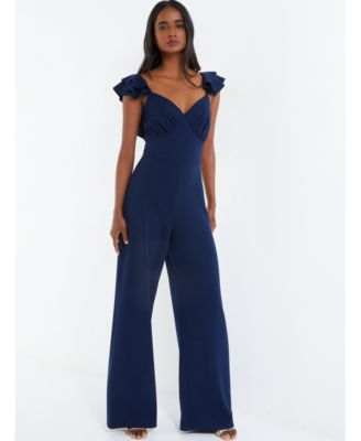 Quiz ruffle jumpsuit on sale