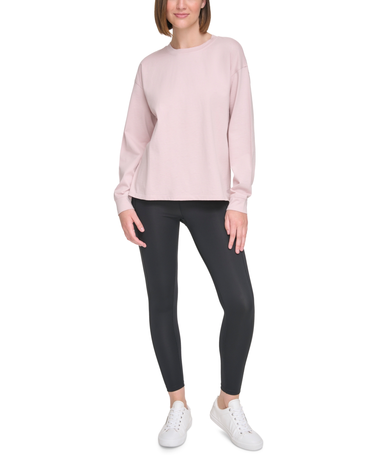 Calvin Klein Performance Women s Long Sleeve Crewneck T Shirt Smart Closet