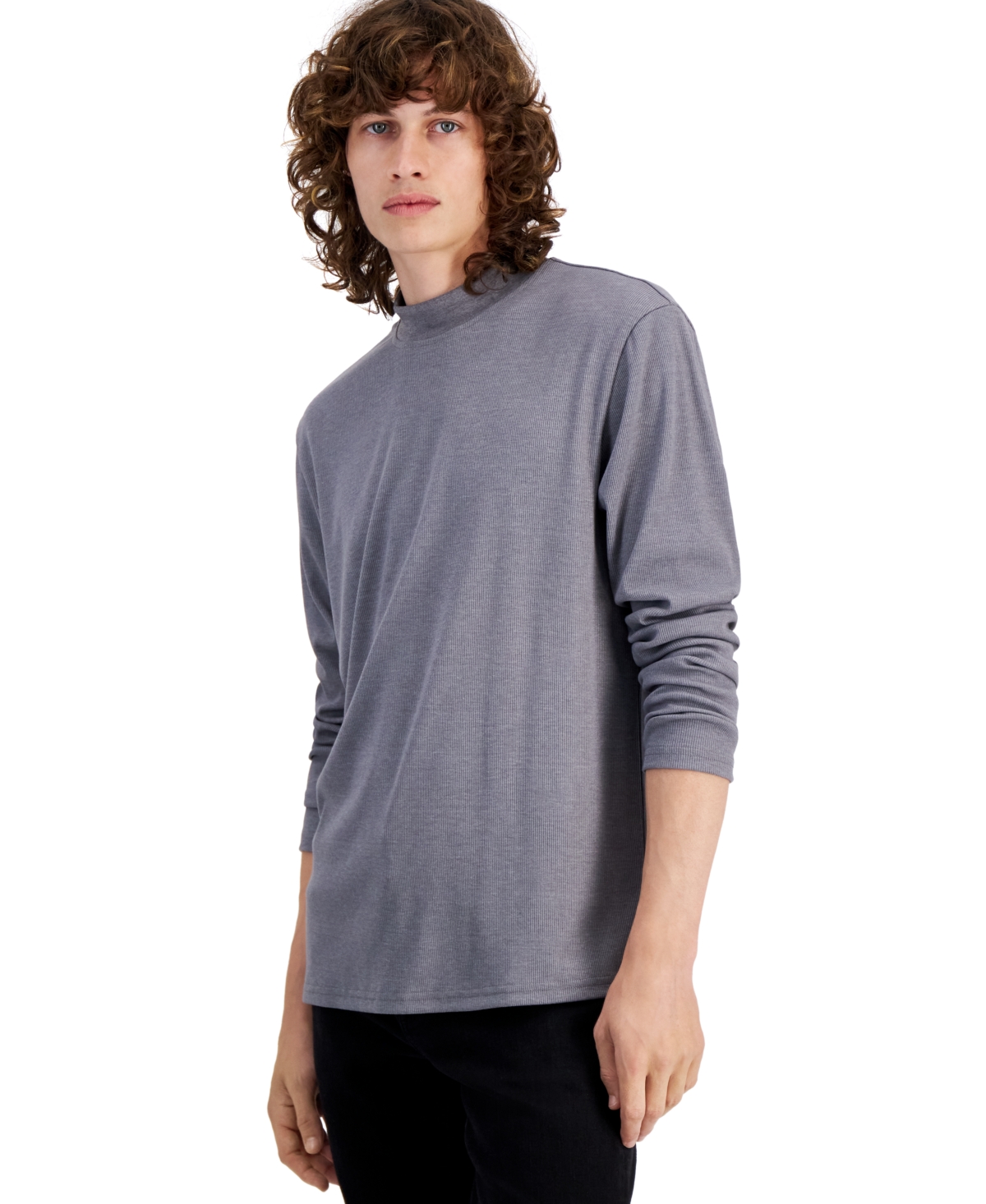 Shop Inc International Concepts Men's Liam Ribbed Top, Created For Macy's In Hther Grey B