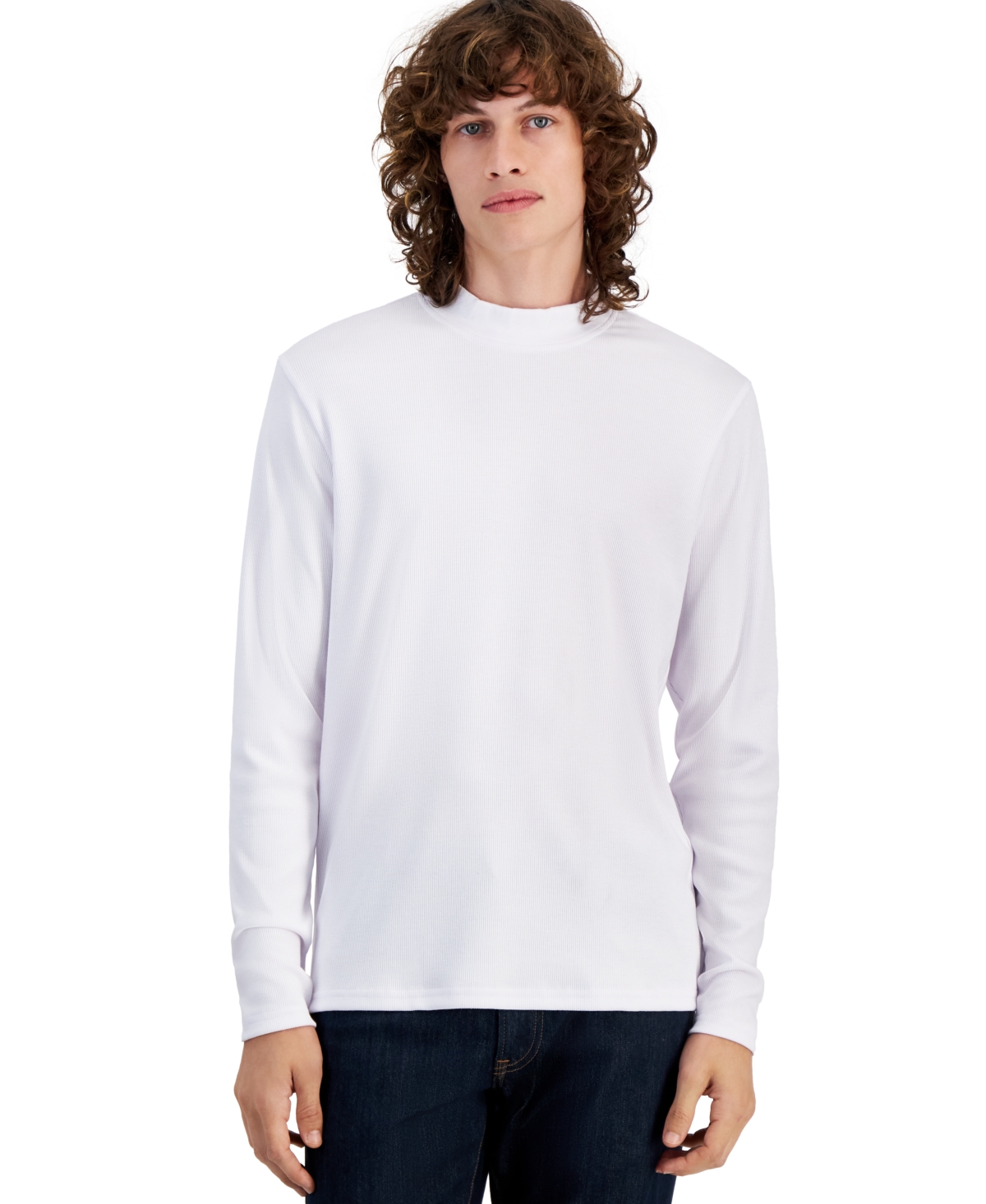 Inc International Concepts Men's Liam Ribbed Top, Created For Macy's In Bright White