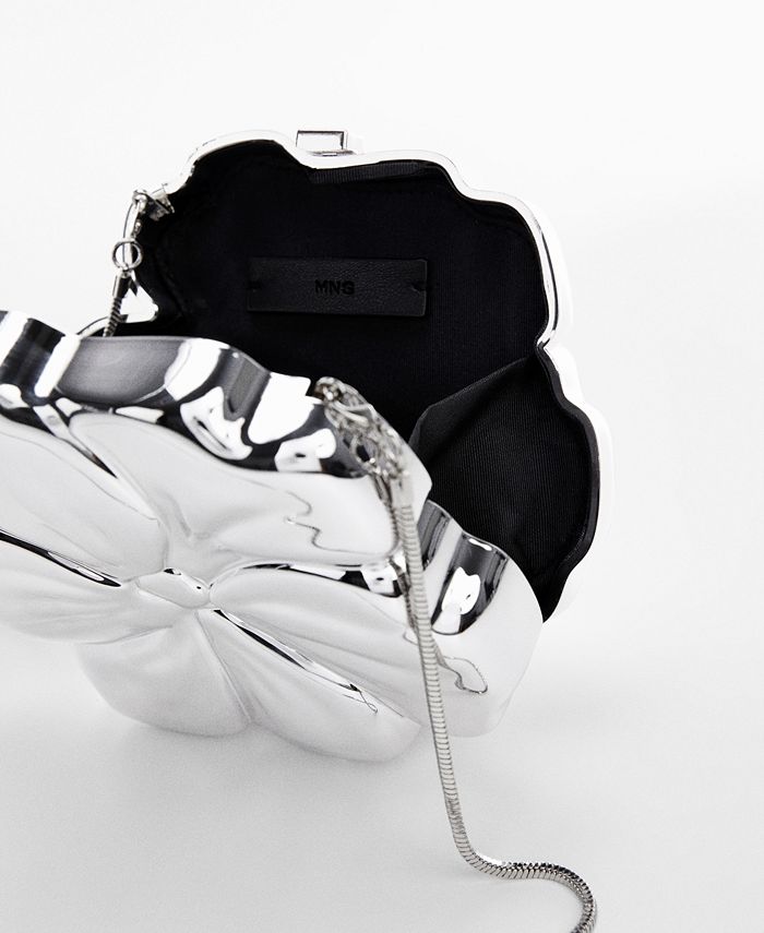 MANGO Women's Metallic Clutch Bag Macy's