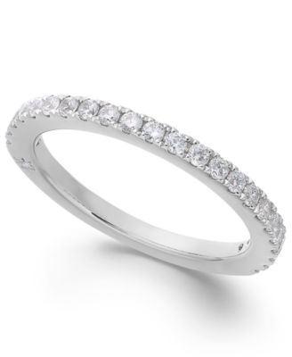 Macy's - Diamond Wedding Band in 18k White Gold (3/8 ct. t.w.)