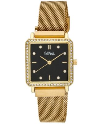 Bob Mackie Unisex Quartz Gold-Tone Alloy Watch 28mm - Macy's