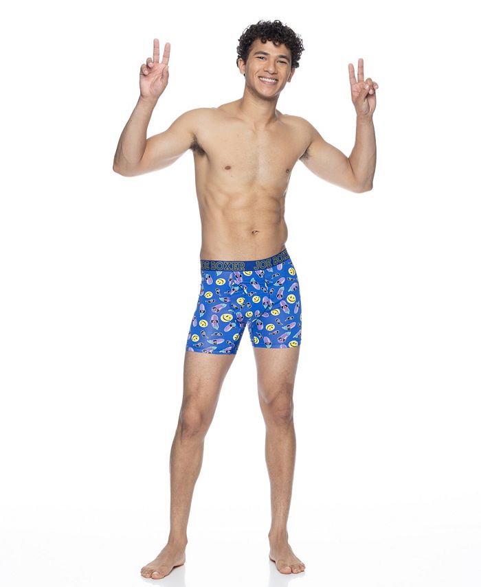 Joe Boxer Men's Eggplants Performance Boxer Briefs, Pack of 4 Macy's