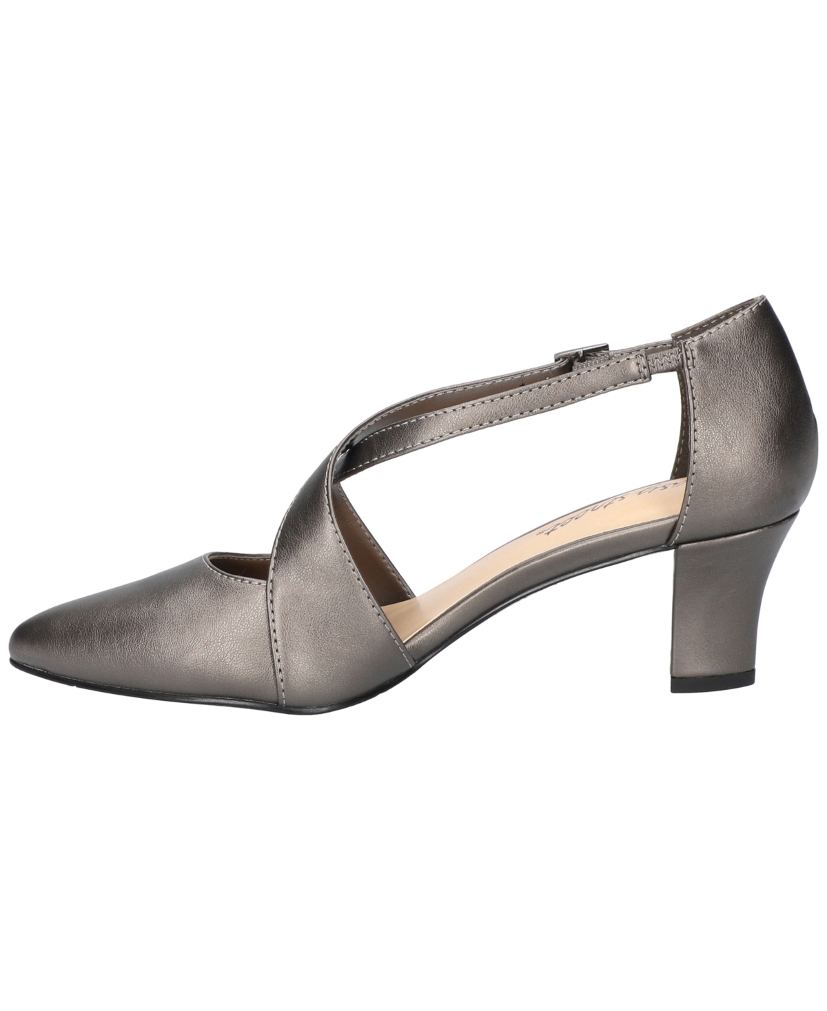 Easy Street Women's Elegance Cross Strap Front Pumps