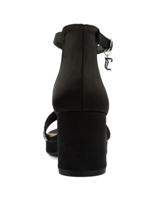 Women's Nelly Rhinestone Two-Piece Platform Dress Sandals