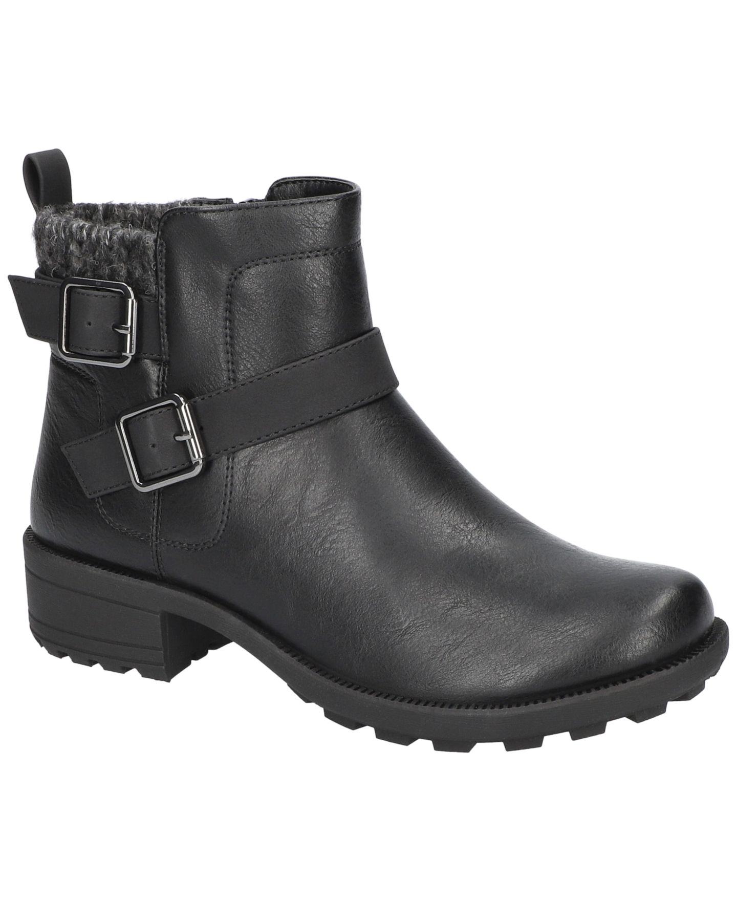 Женские ботинки Easy Street Kourt Slip Resistant Ankle, цвет: Чёрный — фото 1
