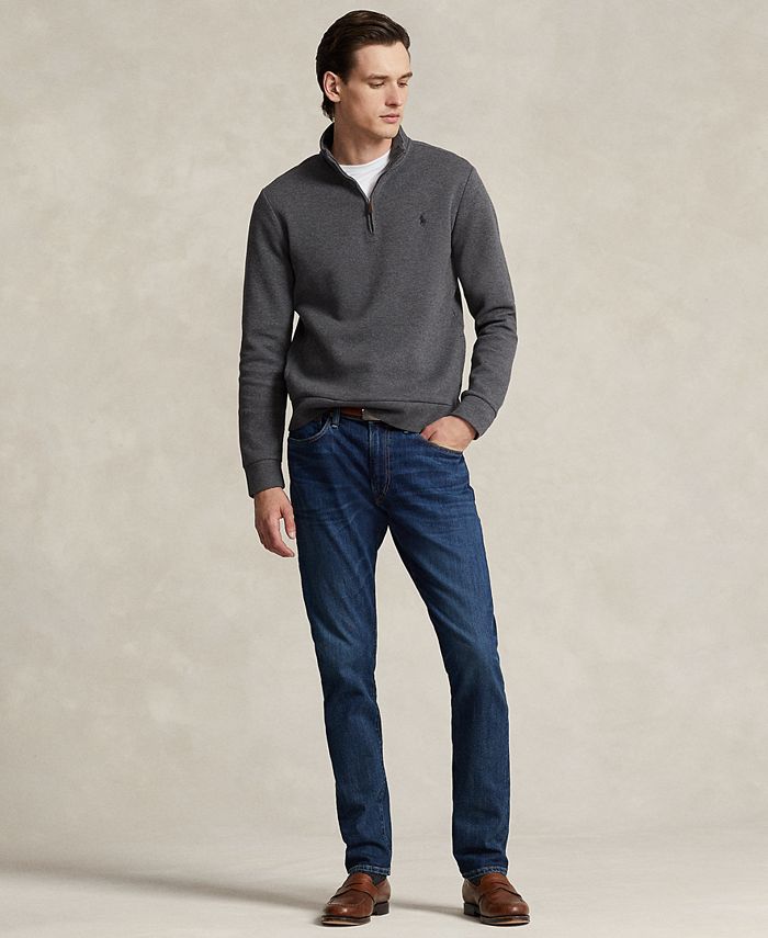 Polo Ralph Lauren Men s Double Knit Mesh Quarter Zip Pullover Macy s