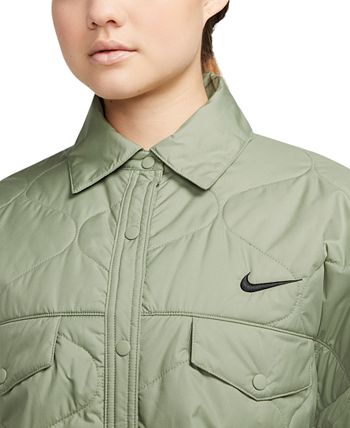Nike Women's Sportswear Essentials Quilted Trench Coat - Macy's