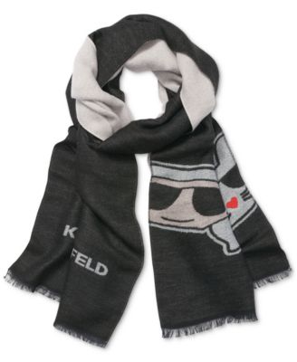 KARL LAGERFELD PARIS - Women's Karl & Kitty Eyelash Fringe Scarf