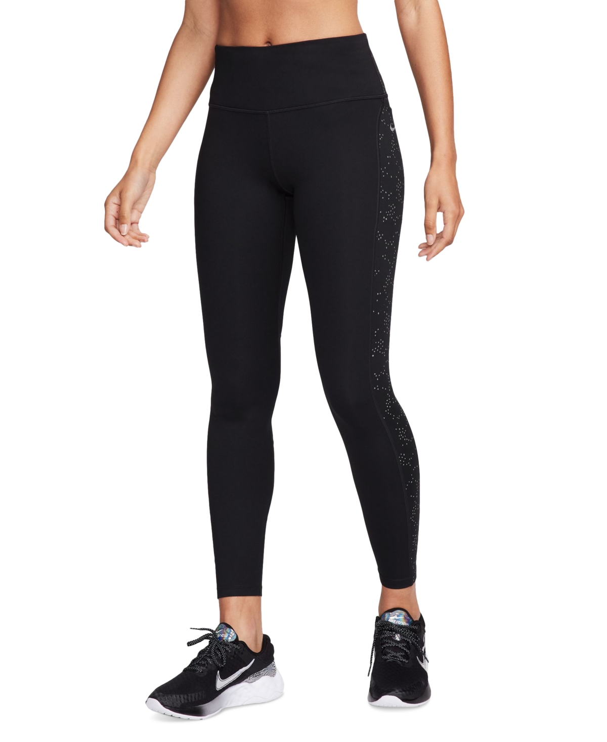 Nike Women's Fast Mid-Rise 7/8 Leggings -reflective Silver