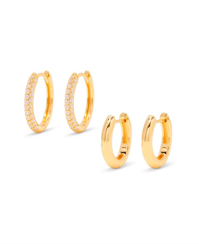 brook & york "14k Gold" Cecile Cubic Zirconia Earring Set, 4 Piece Macy's