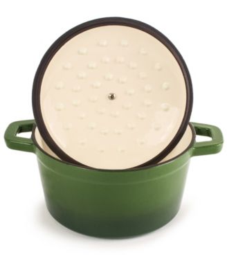 Neo 4pc Cast Iron Cookware Set, Fry Pan, Grill Pan & Round Dutch Oven