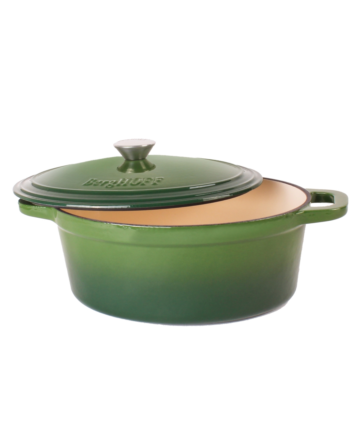 BergHOFF Neo 4pc Cast Iron Cookware Set, Grill Pan, Fry Pan & Oval Dutch Oven