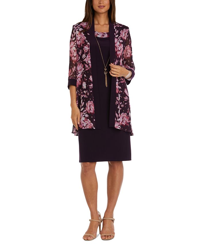 Macy's petite discount jacket dresses