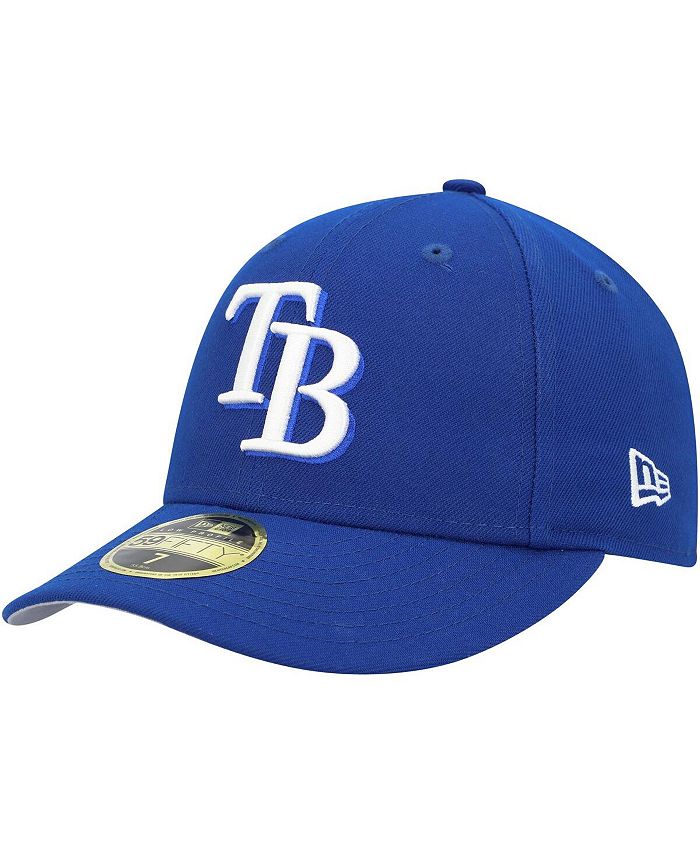 New Era Men's Royal Tampa Bay Rays White Logo Low Profile 59FIFTY