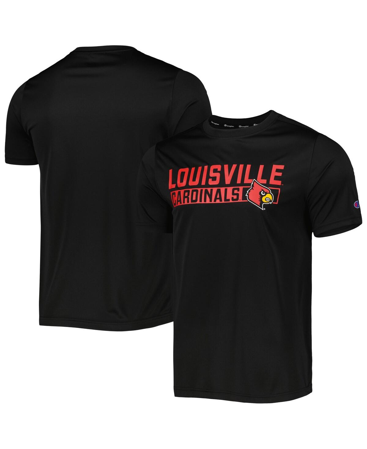Champion Men's  Black Louisville Cardinals Impact Knockout T-shirt