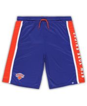 Mitchell & Ness Blue/Orange New York Knicks Big & Tall Hardwood Classics Split Swingman Shorts