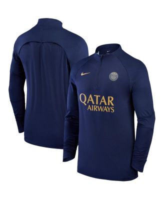 Men's Navy Paris Saint-Germain 2023/24 Strike Drill Raglan Quarter-Zip Top