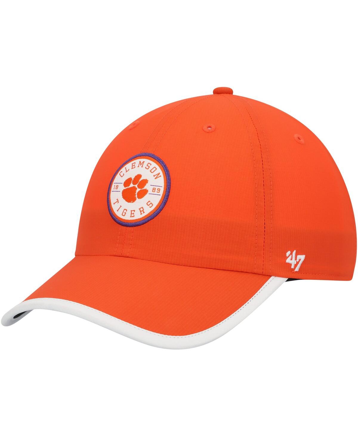 Shop 47 Brand Men's ' Orange Clemson Tigers Microburst Clean Up Adjustable Hat