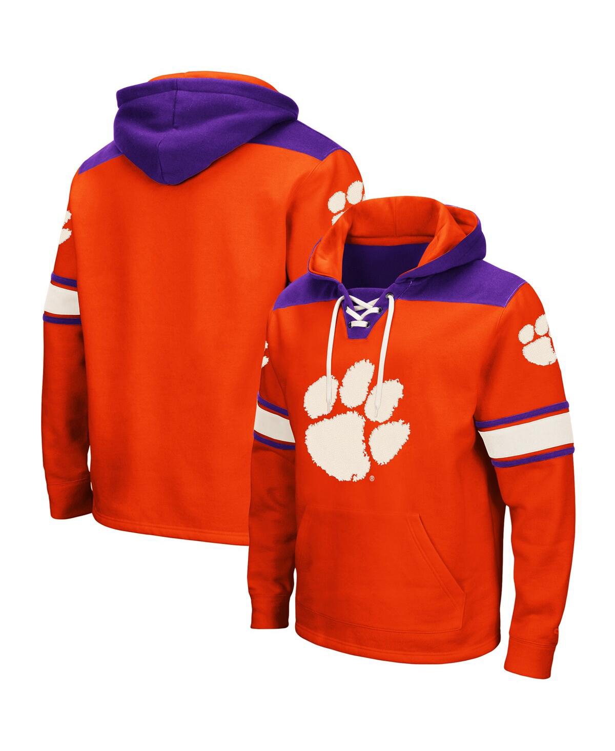 Colosseum Orange Clemson Tigers 2.0 Lace-up Hoodie In Orange