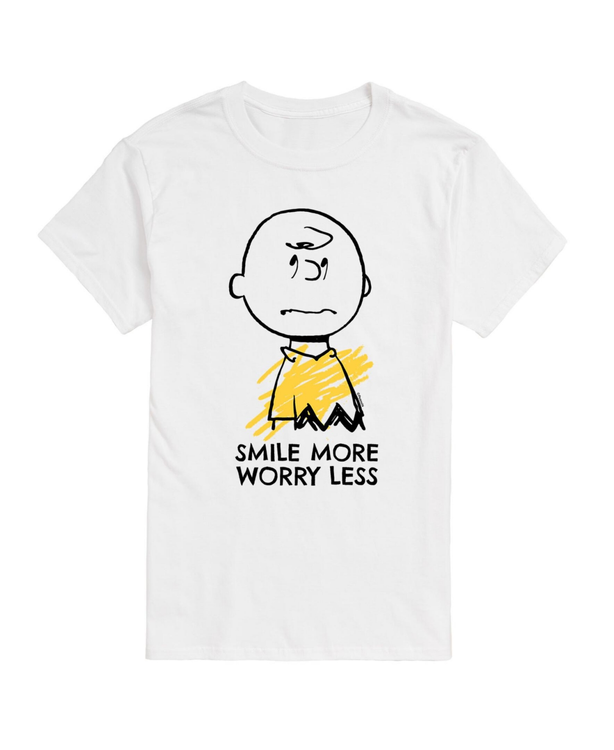 Airwaves Men's Peanuts Short Sleeve T-shirt In White