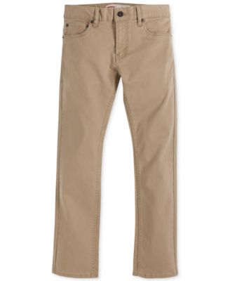 Big Boys 511 Slim Fit 5-Pocket Sueded Pants